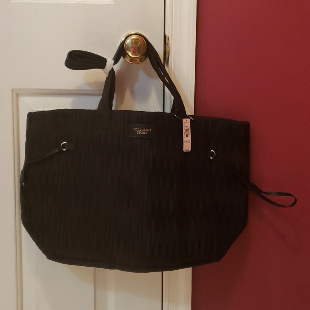 Pink VICTORIA Secret Black Tote